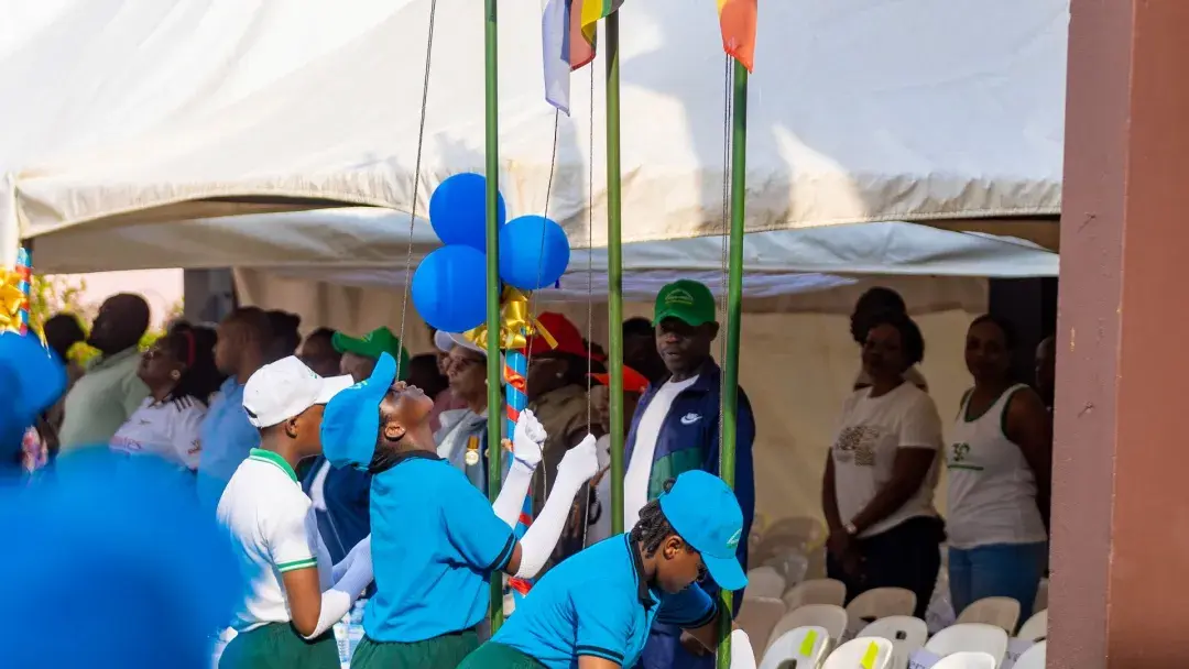 Raising flags