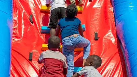 Bouncing castle time