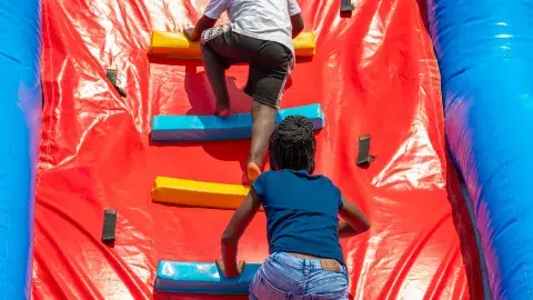 Bouncing castle time