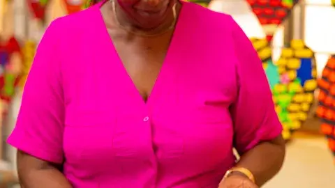 Director admiring work