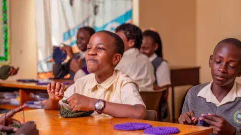 Knitting table mats, P.6