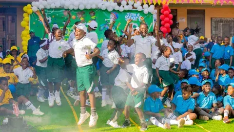 Excitement after getting results