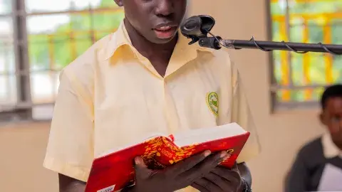 Angello taking a reading