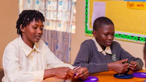 Knitting table mats, P.6